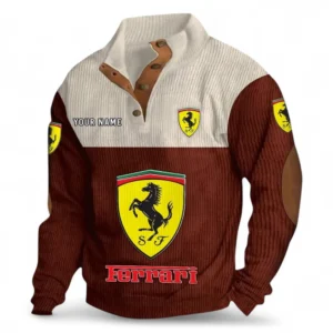 Luxury Speedster Men's Stand Up Collar Base Shirt CAR480 - Dark Red