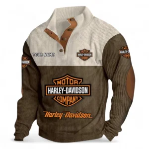 Heavyweight Cruiser Men's Stand Up Collar Base Shirt CAR480 - Brown