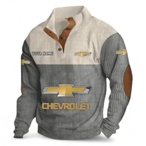 Sporty Compact Vehicle Men's Stand Up Collar Base Shirt CAR480 - Gray