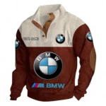 Prestige Automobile Men's Stand Up Collar Base Shirt CAR480 - Dark Red
