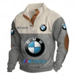 Grand Touring Coupe Men's Stand Up Collar Base Shirt CAR480 - Gray