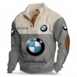 Enduro Motorbike Men's Stand Up Collar Base Shirt CAR480 - Gray