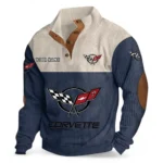 Sleek Sports Coupe Men's Stand Up Collar Base Shirt CAR480 - Navy Blue