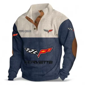 High-Performance Coupe Men's Stand Up Collar Base Shirt CAR480 - Navy Blue