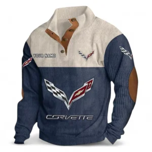 Sleek Sports Coupe Men's Stand Up Collar Base Shirt CAR480 - Navy Blue