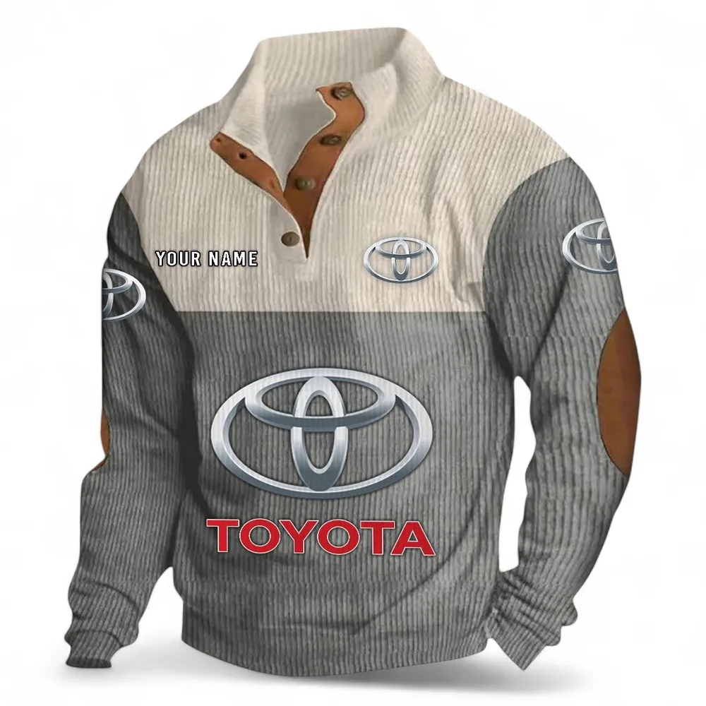 Eco-Friendly Vehicle Men's Stand Up Collar Base Shirt CAR480 - Gray