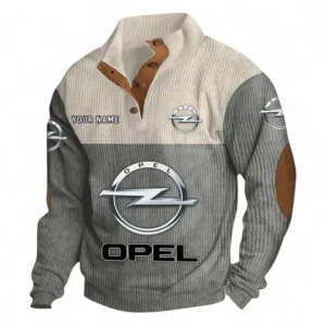 Practical Hatchback Men's Stand Up Collar Base Shirt CAR480 - Gray