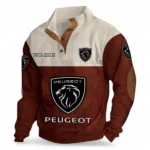 Mid-Size Car Men's Stand Up Collar Base Shirt CAR480 - Dark Red