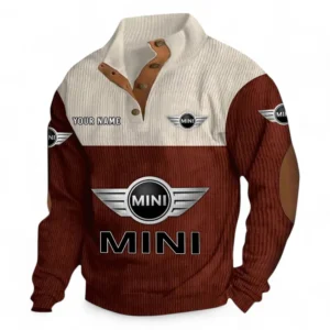 Small Crossover Men's Stand Up Collar Base Shirt CAR480 - Dark Red