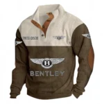 Grand Touring Vehicle Men's Stand Up Collar Base Shirt CAR480 - Brown