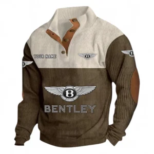 Grand Touring Vehicle Men's Stand Up Collar Base Shirt CAR480 - Brown