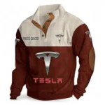 Futuristic Ride Men's Stand Up Collar Base Shirt CAR480 - Dark Red