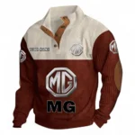 Iconic British Ride Men's Stand Up Collar Base Shirt CAR480 - Dark Red