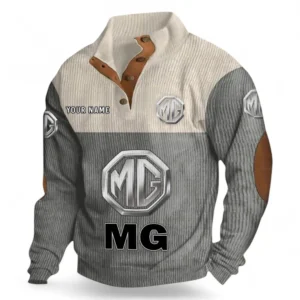 Small Performance Car Men's Stand Up Collar Base Shirt CAR480 - Gray