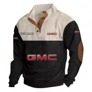 Pickup Truck Men's Stand Up Collar Base Shirt CAR480 - Black