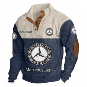 Prestige Sedan Men's Stand Up Collar Base Shirt CAR480 - Navy Blue