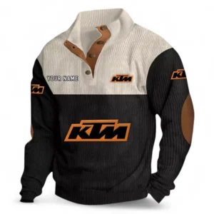 Rally Bike Men's Stand Up Collar Base Shirt CAR480 - Black