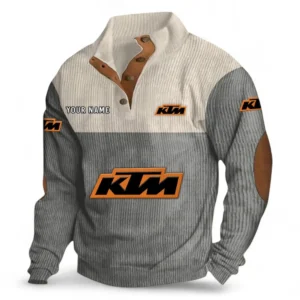 Trail Rider Bike Men's Stand Up Collar Base Shirt CAR480 - Gray
