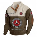 Performance Vehicle Men's Stand Up Collar Base Shirt CAR480 - Brown