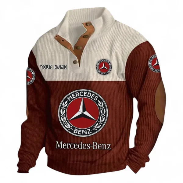 High-End Coupe Men's Stand Up Collar Base Shirt CAR480 - Dark Red
