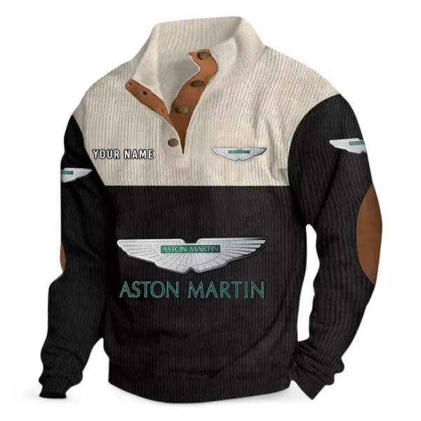 Refined Sport Coupe Men's Stand Up Collar Base Shirt CAR480 - Black