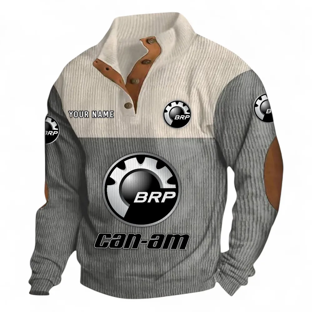 Adventure Quad Men's Stand Up Collar Base Shirt CAR480 - Gray