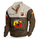 Small Performance Car Men's Stand Up Collar Base Shirt CAR480 - Brown
