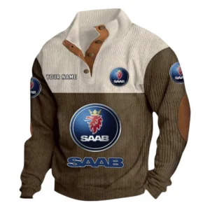 Urban Vehicle Men's Stand Up Collar Base Shirt CAR480 - Brown