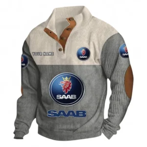 Family Car Men's Stand Up Collar Base Shirt CAR480 - Gray