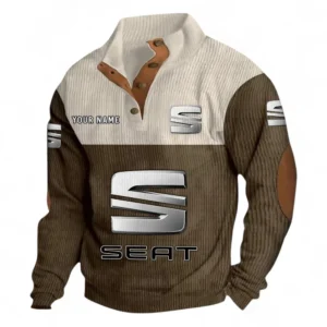 City Cruiser Men's Stand Up Collar Base Shirt CAR480 - Brown