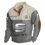 Family Sedan Men's Stand Up Collar Base Shirt CAR480 - Gray