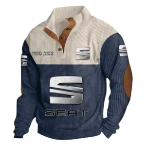 Urban Hatchback Men's Stand Up Collar Base Shirt CAR480 - Navy Blue