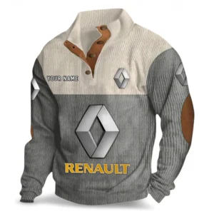 Family Sedan Men's Stand Up Collar Base Shirt CAR480 - Gray