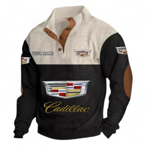 American Luxury Sedan Men's Stand Up Collar Base Shirt CAR480 - Black