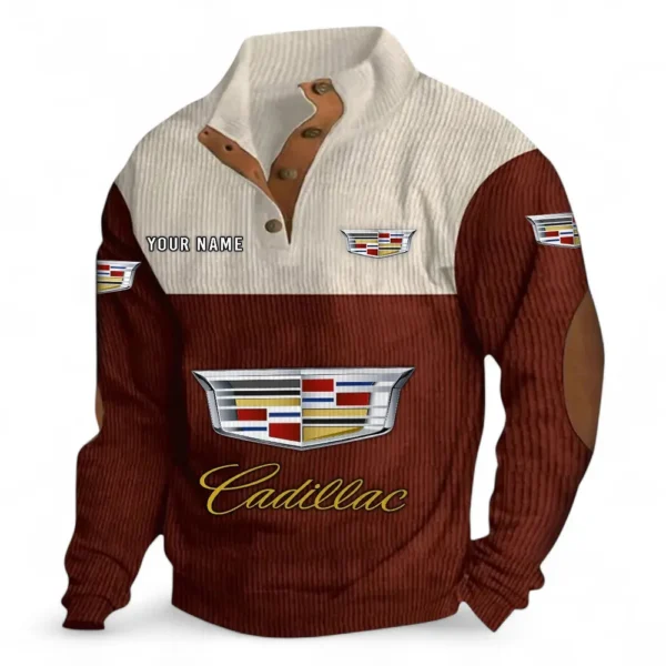 Elegant Touring Car Men's Stand Up Collar Base Shirt CAR480 - Dark Red