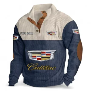 Executive Luxury Vehicle Men's Stand Up Collar Base Shirt CAR480 - Navy Blue