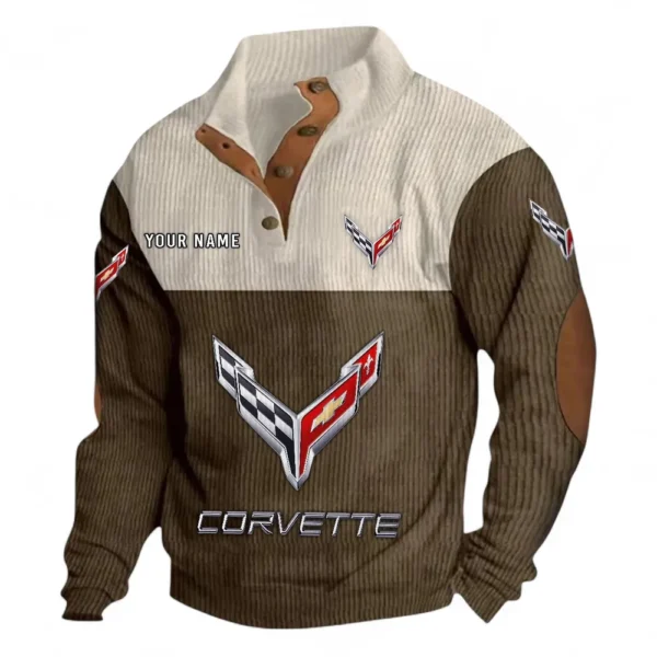 Performance Roadster Men's Stand Up Collar Base Shirt CAR480 - Brown