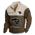 Street Racing Car Men's Stand Up Collar Base Shirt CAR480 - Brown