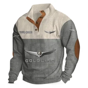 Long-Distance Cruiser Men's Stand Up Collar Base Shirt CAR480 - Gray