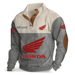 Touring Motorcycle Men's Stand Up Collar Base Shirt CAR480 - Gray