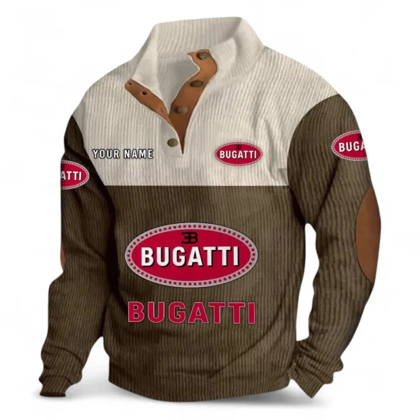 Million-Dollar Car Men's Stand Up Collar Base Shirt CAR480 - Brown