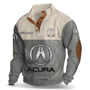 Executive Car Men's Stand Up Collar Base Shirt CAR480 - Gray