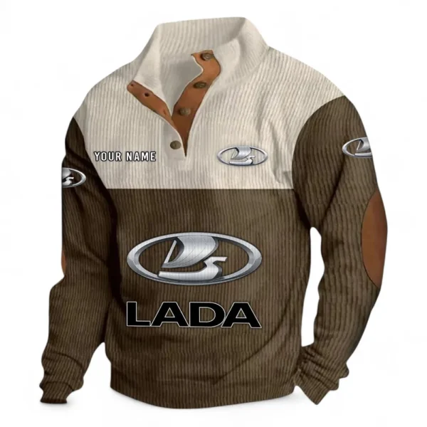 Budget Vehicle Men's Stand Up Collar Base Shirt CAR480 - Brown