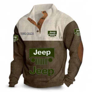 Rugged Terrain Auto Brand Men's Stand Up Collar Base Shirt CAR480 - Brown