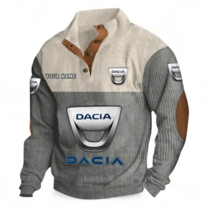 Eastern European Car Men's Stand Up Collar Base Shirt CAR480 - Gray