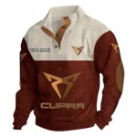 Sport Crossover Men's Stand Up Collar Base Shirt CAR480 - Dark Red