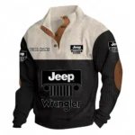 Off-Road SUV Brand Men's Stand Up Collar Base Shirt CAR480 - Black