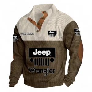 Rugged Terrain Auto Brand Men's Stand Up Collar Base Shirt CAR480 - Brown