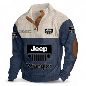 4x4 Vehicle Maker Men's Stand Up Collar Base Shirt CAR480 - Navy Blue