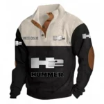 Luxury SUV Men's Stand Up Collar Base Shirt CAR480 - Black